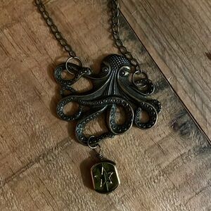 Octopus necklace.